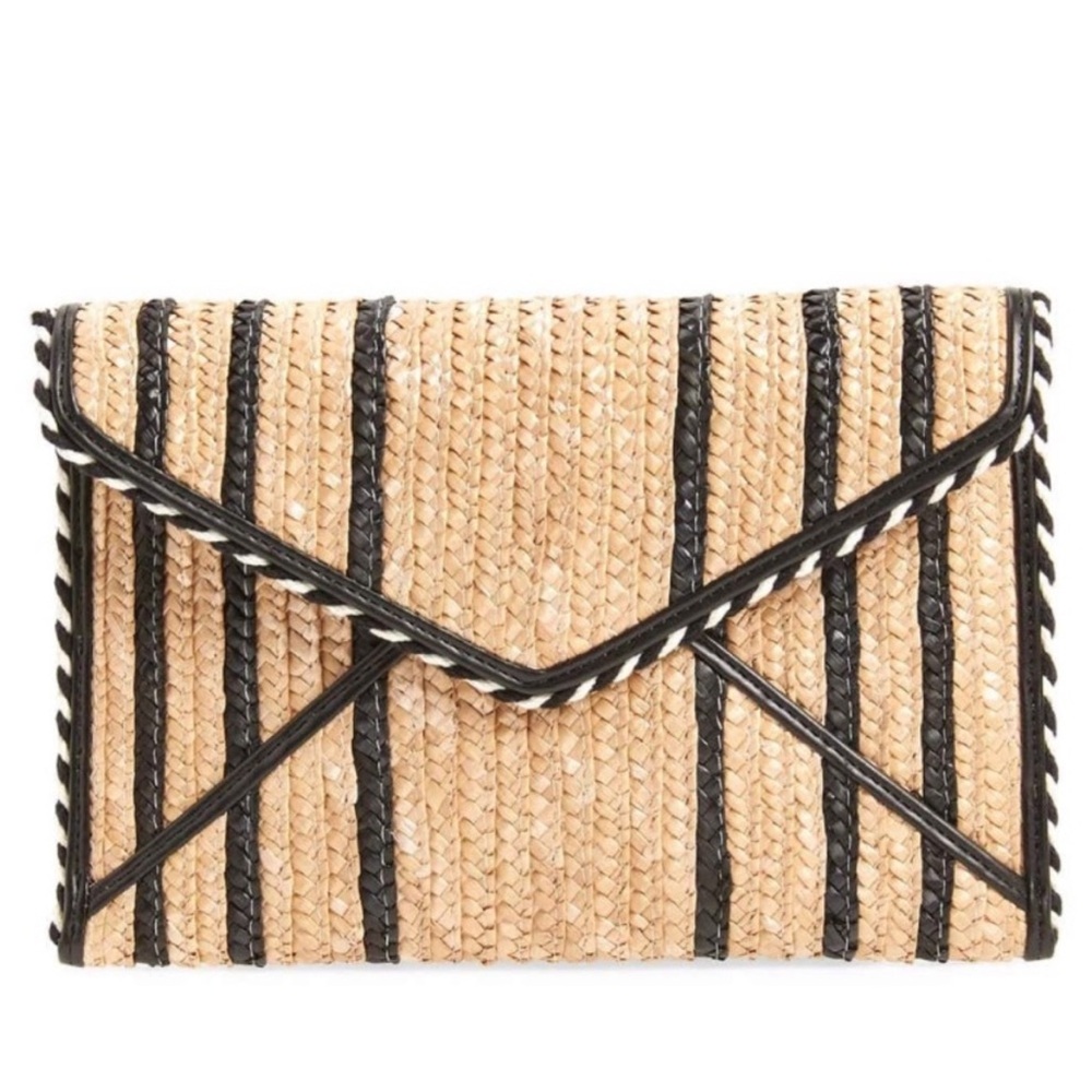 Rebecca Minkoff straw clutch